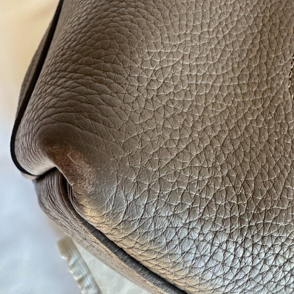 Longchamp Roseau Essential Mid Leather Tote - Color Clay - Preloved - Picture 13 of 16